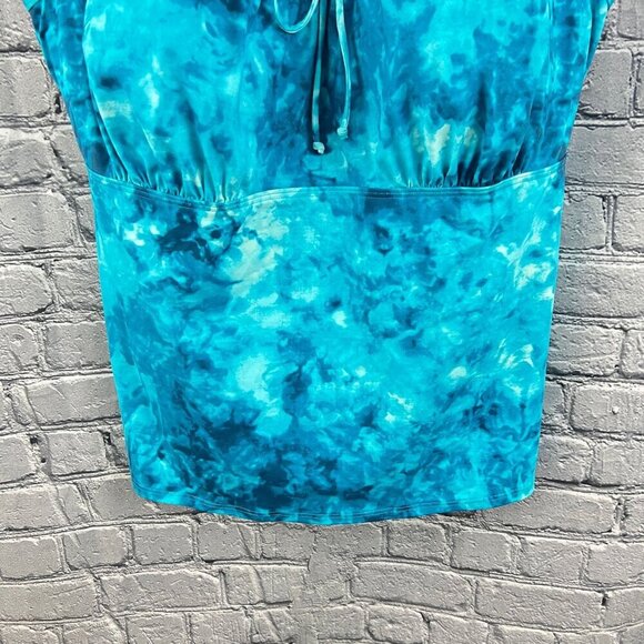 Lands End Swim Tankini Top With Adjustable Straps & Built-In Bra Womens Plus 22W - Picture 7 of 9